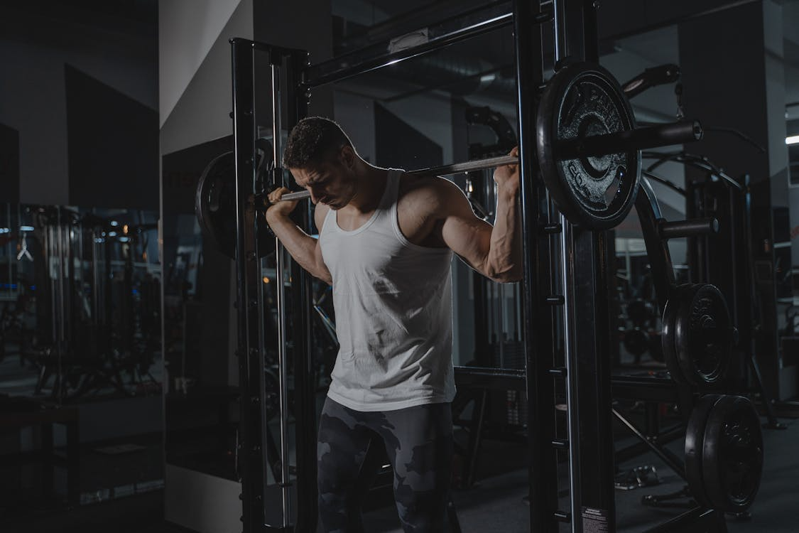 An image of a man exercising