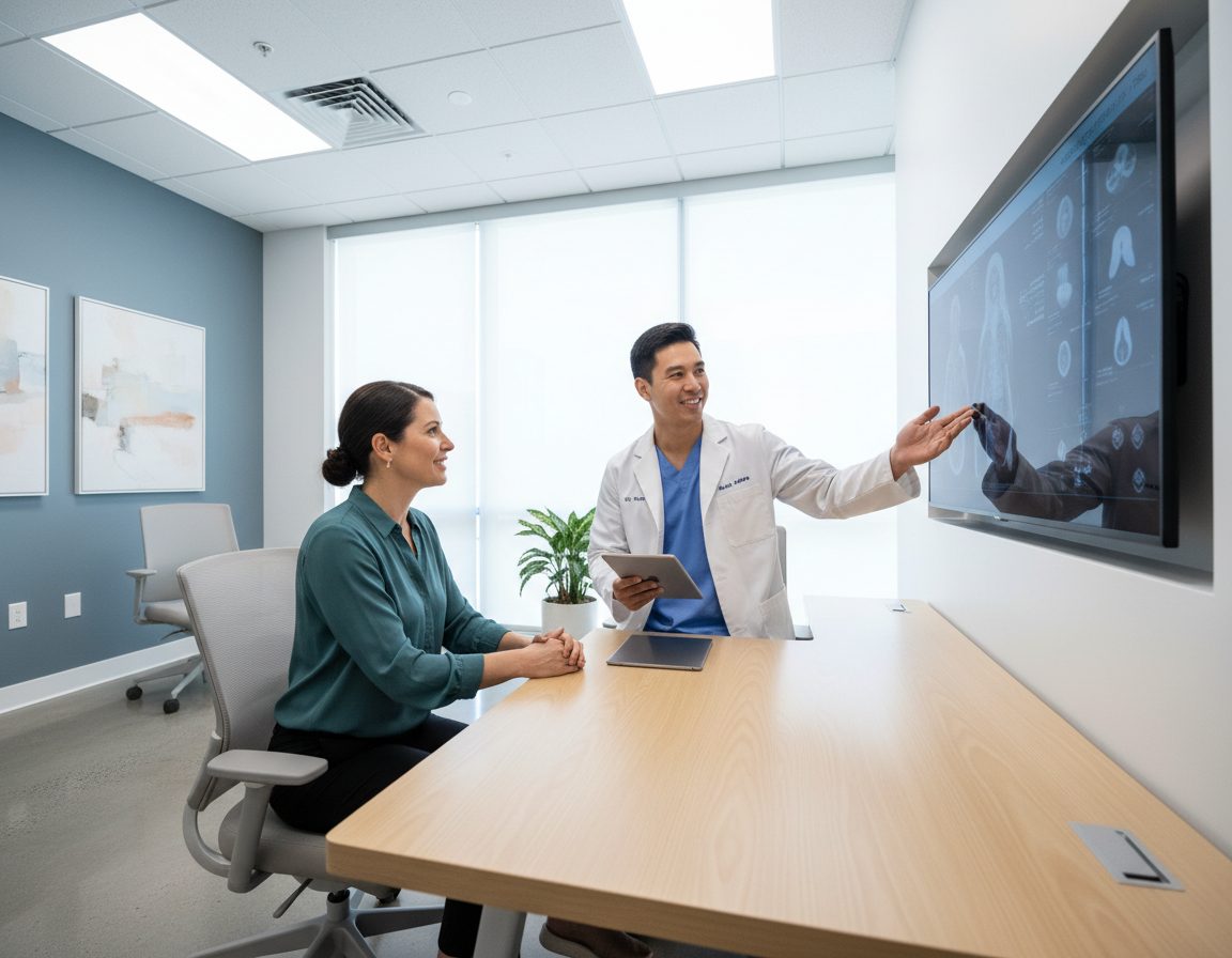 Provider reviewing a treatment plan with a patient at an InShapeMD consultation